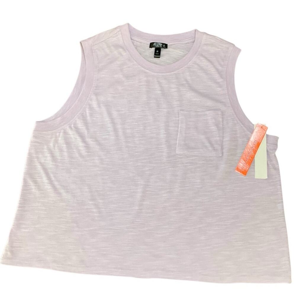 AQUA Women’s Athletic Jersey Sleeveless Muscle Tank Size XL NWT